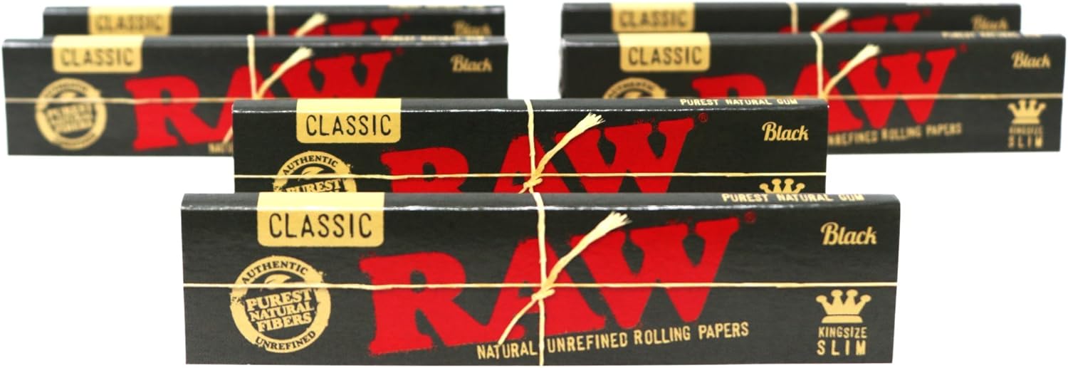 Papel Black King Size Raw